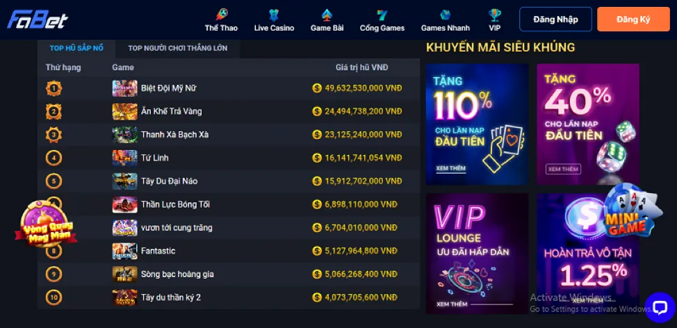 Thưởng chào mừng thành viên mới okfun win